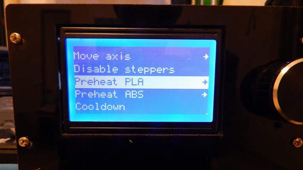 The LCD controller on Marlin 2.0 really comes in handy