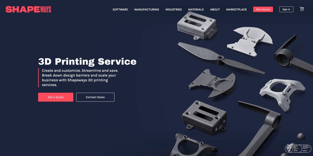 Image of The Best Online 3D Printing Services / 3D Print On Demand: Shapeways