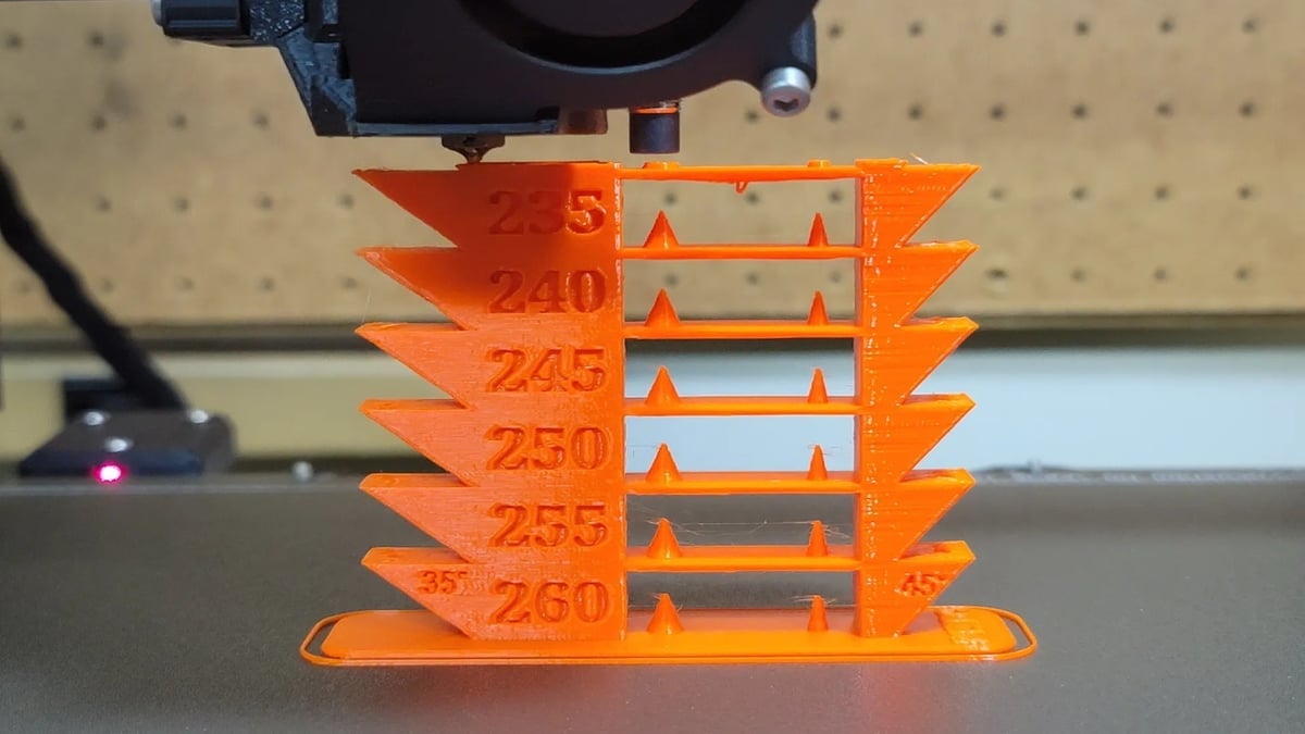 A temp tower can help you find the right level of heat for your filament