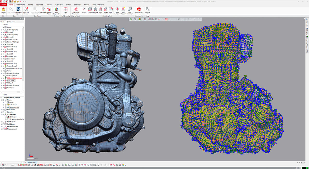 Image of Reverse Engineering Parts With 3D Scanners: Oqton Geomagic Design X
