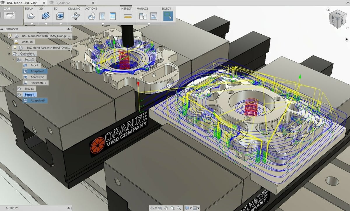 Fusion 360 offers many CAM tools which are useful for generating G-code scripts for CNC machining
