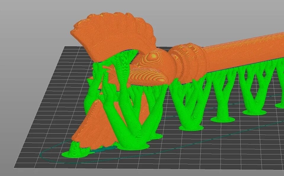 A slicer that supports Klipper as nicely as tree supports for our prints