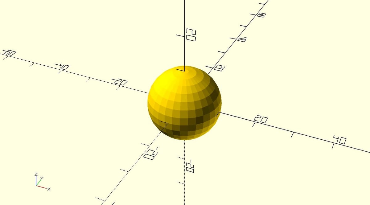 The output of the Action sphere(10);