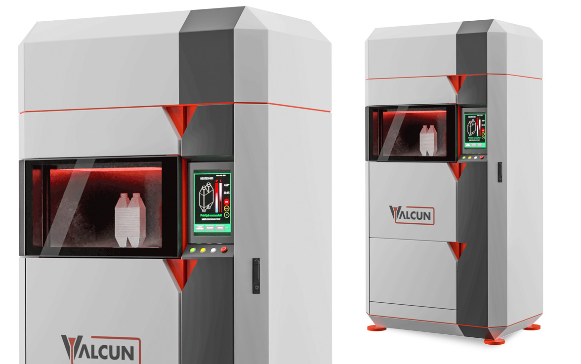 Image of New Professional 3D Printers: Valcun's Minerva Molten Aluminum Extrusion Printer