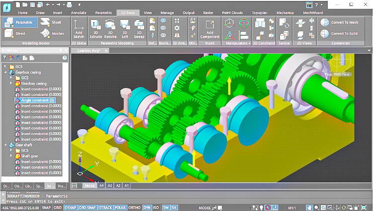 Image of The Best Free CAD Software / Free 3D Design Software: NanoCAD