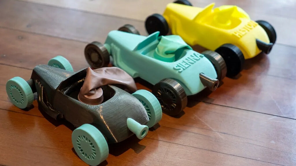 These balloon cars blow past the competition