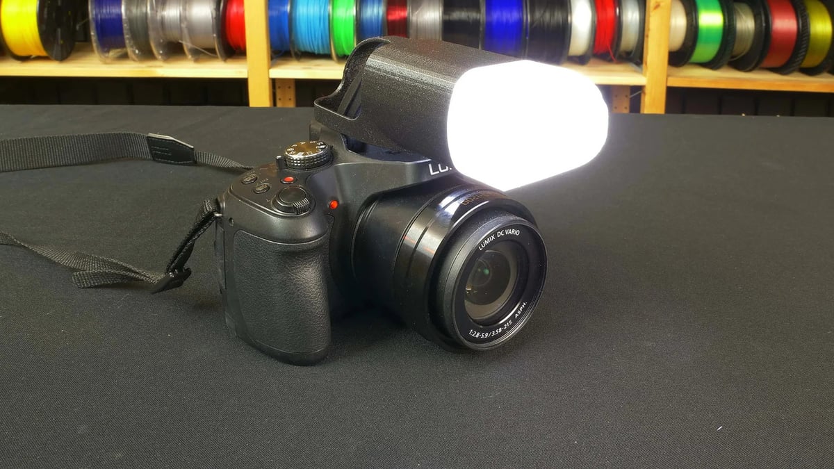 The flash diffuser in action!
