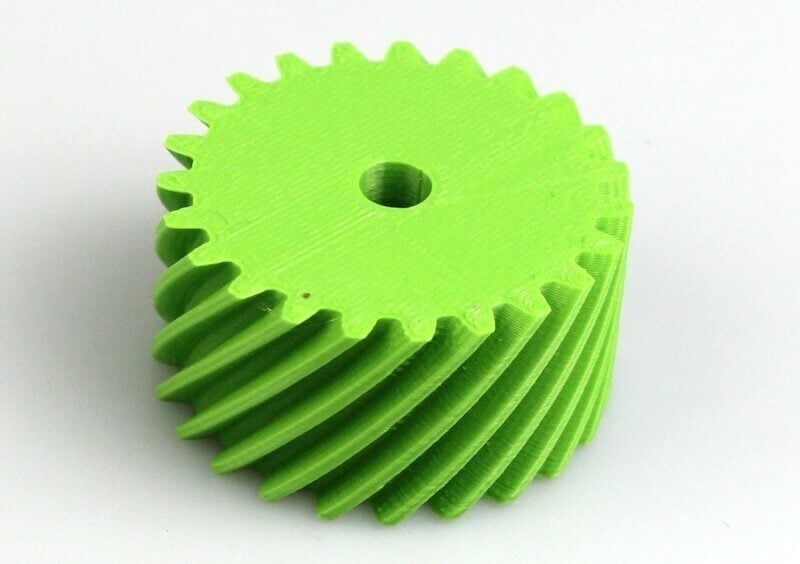 Helical gears sustain more stress