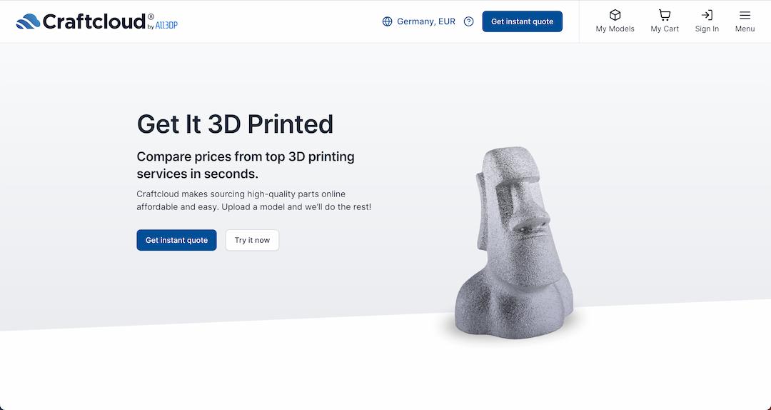 Online 3D Printing Service Includes Service Life Calculation