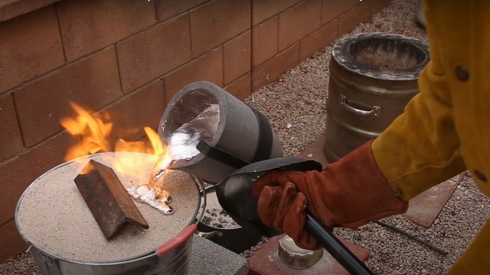 Larger casts means working with lost of molten metal
