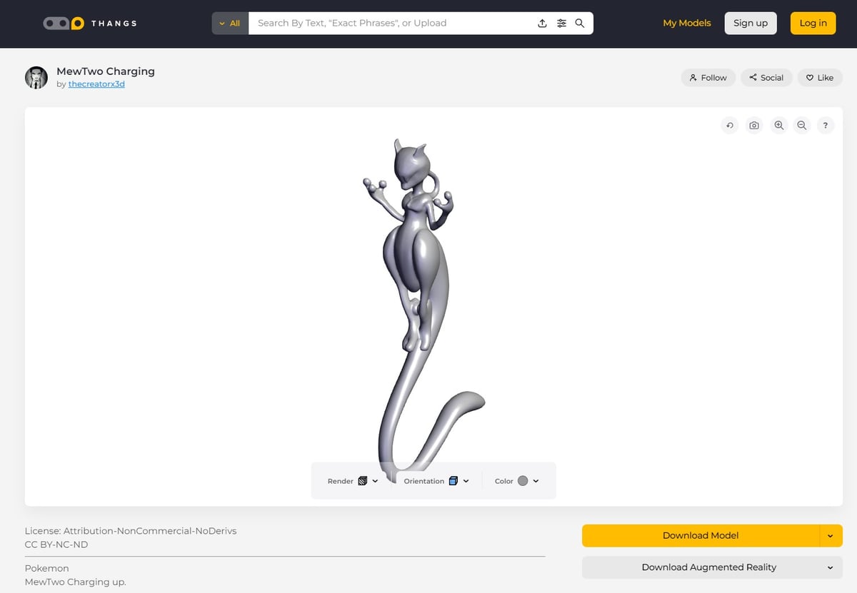 Free STL file MEGA Mewtwo X・3D printer design to download・Cults