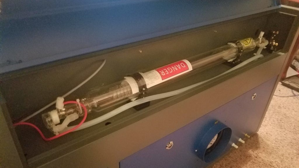 The CO2 laser tube for a 50-W laser