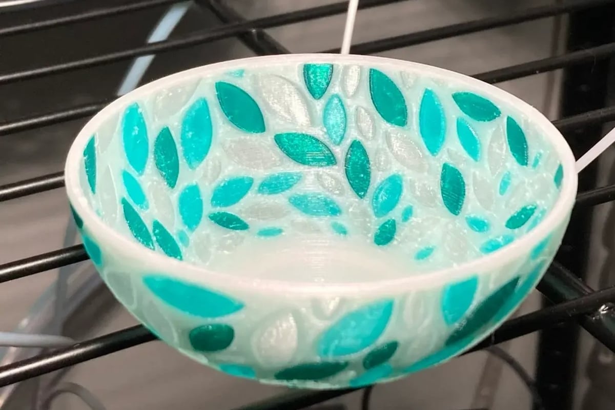 A beautiful bowl printed in PETG