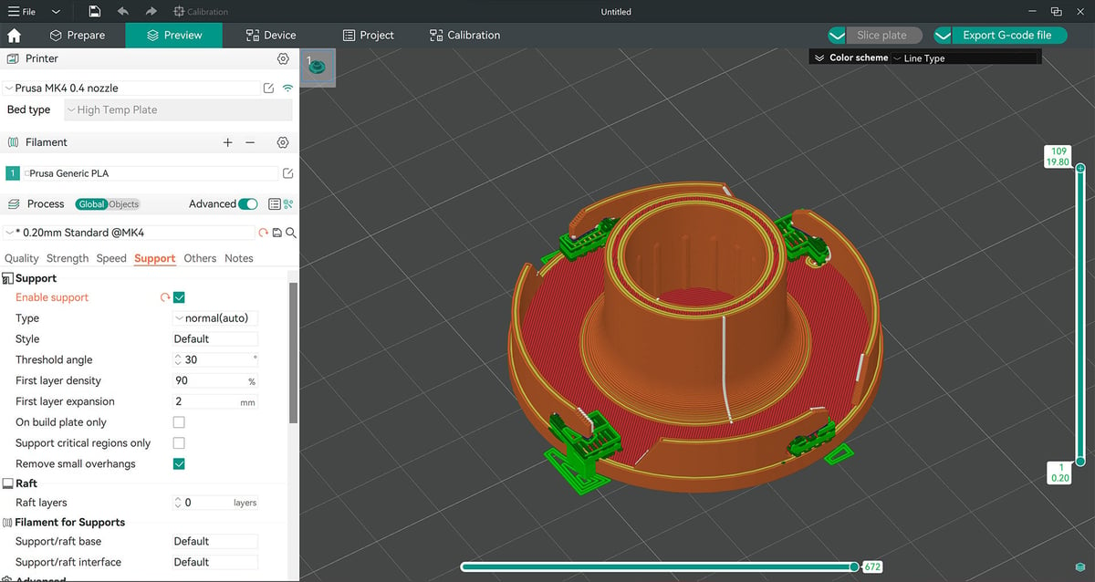 Foto de Software para impressora 3D / Programa para impressora 3D: OrcaSlicer