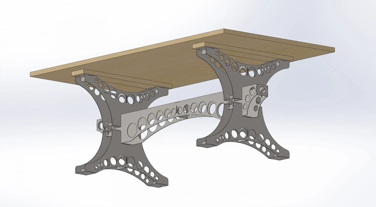 Outdoor furniture is a great household application of plasma cutting