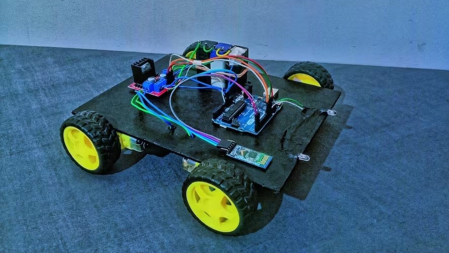 Image of: 15. Bluetooth-Controlled Car