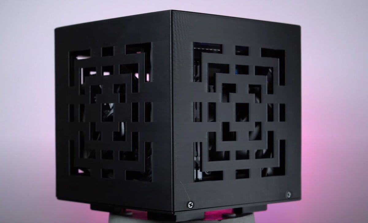The Cube can fit most 2 and 3-fan graphics cards