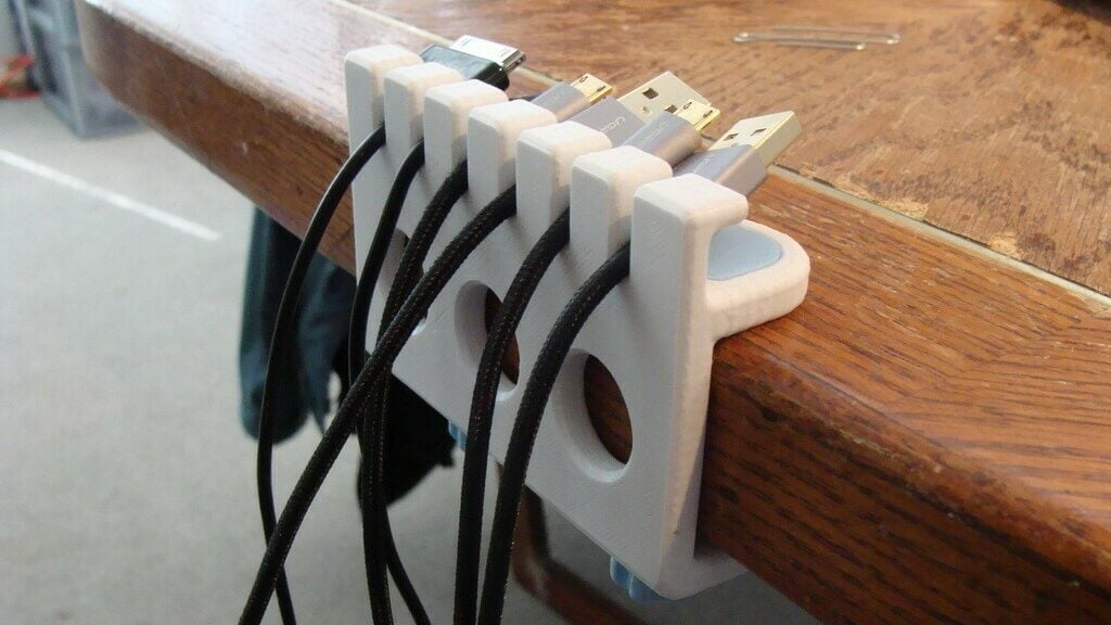 Desk Cable Tray 3D model 3D printable