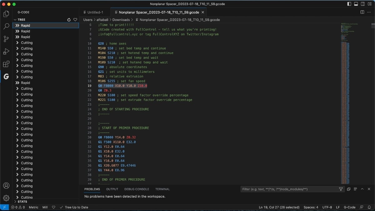 With G-Code Syntax, VS Code turns into a G-code bliss!