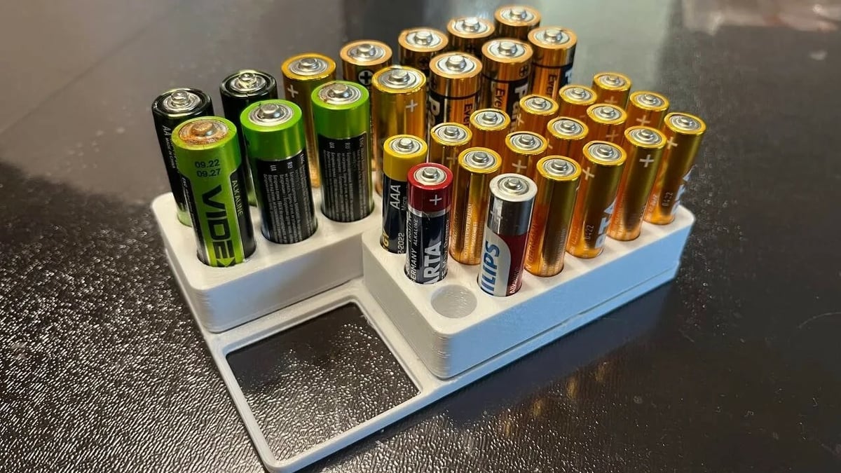 CR2032 Battery Storage/Organizer by Flisan, Download free STL model