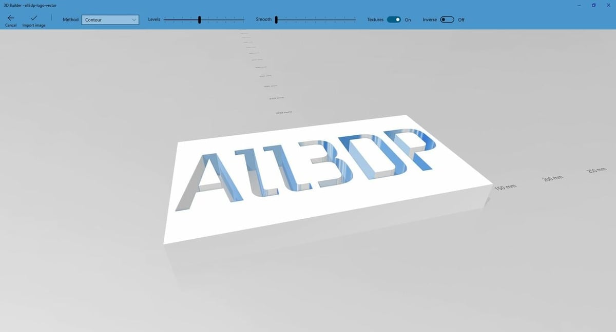 Converting the All3DP logo to a 3D model