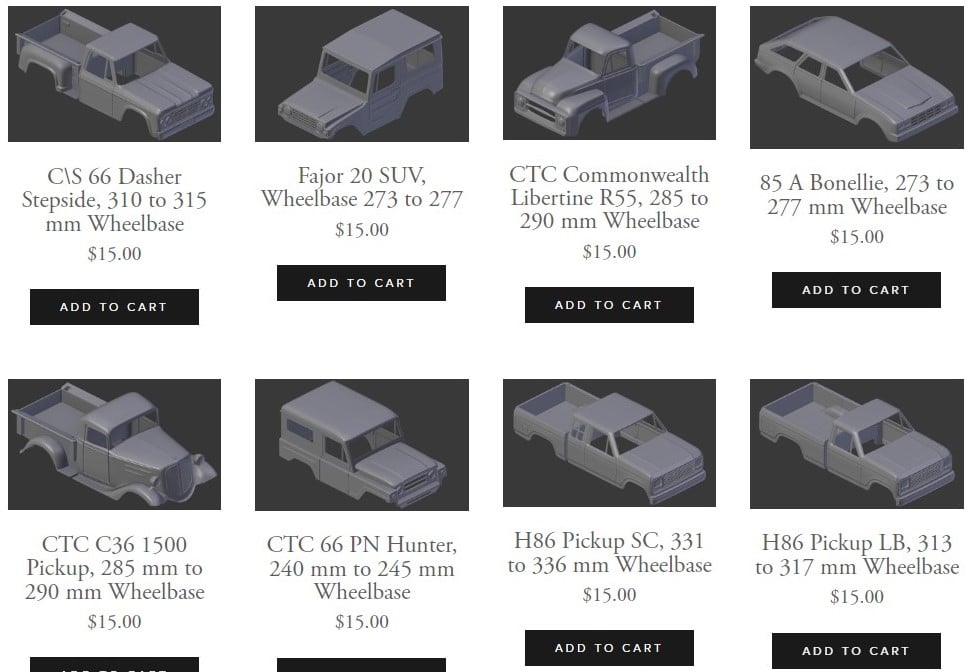 Scale 3D RC offers plenty of models at reasonable prices