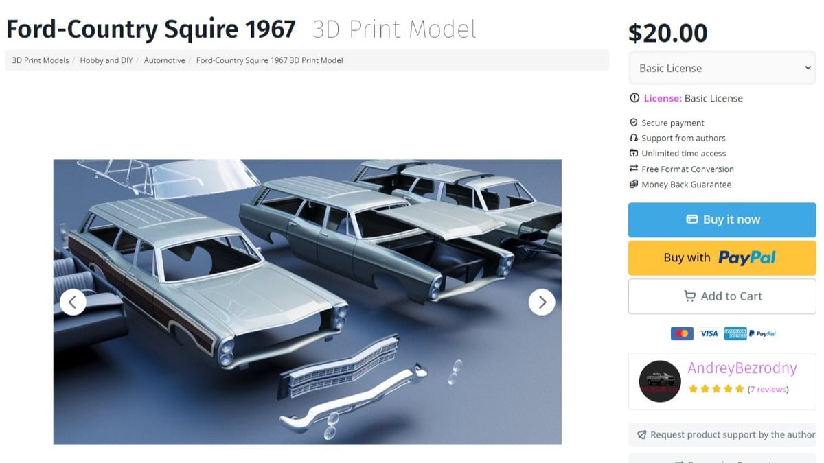 The majority of the models are priced between $5 and $40