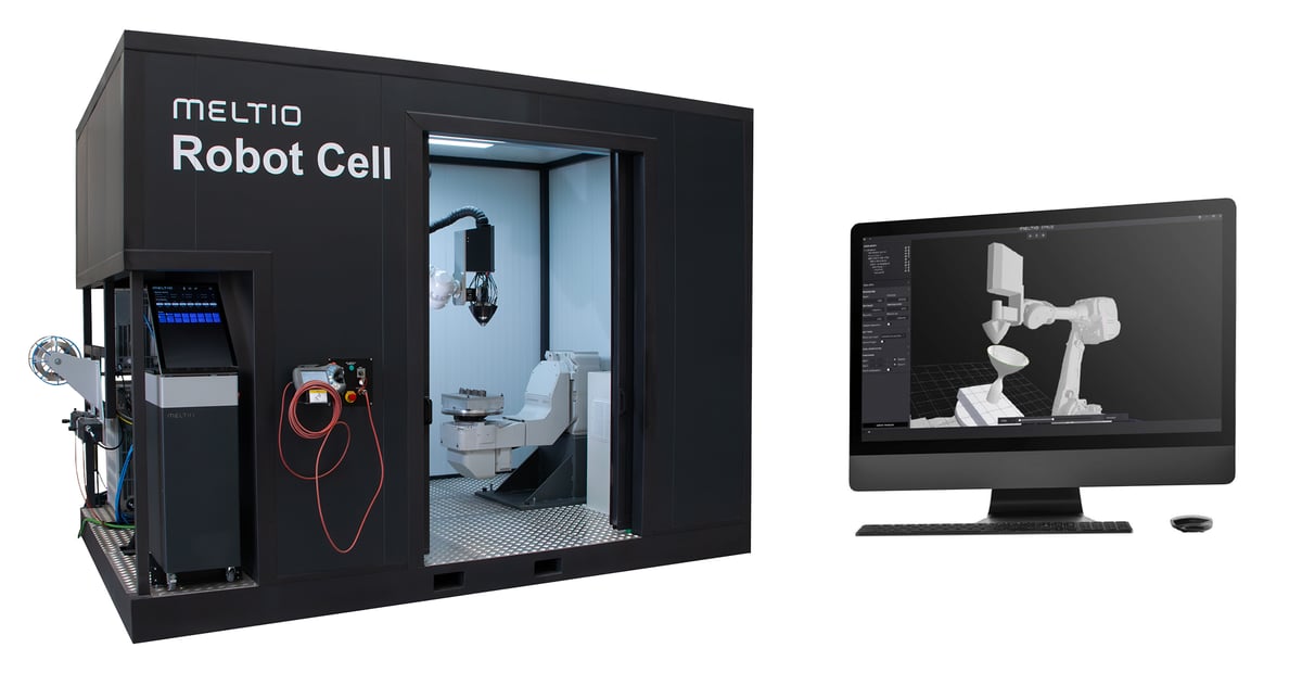 Image of New Professional 3D Printers: Meltio's Robot Cell DED