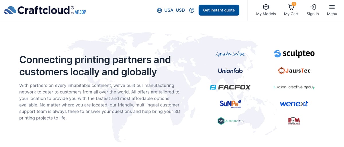 Image of Craftcloud 3D Printing Service Simply Explained: More Than 150 Manufacturing Partners