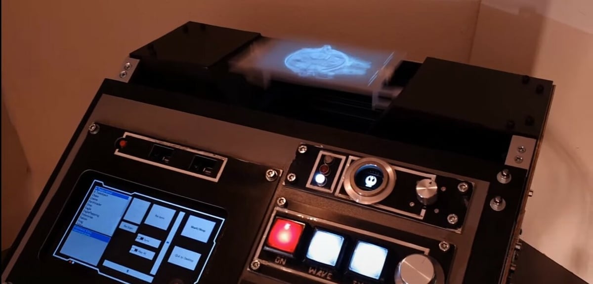 For those uninitiated into Star Wars, it's a custom hologram display