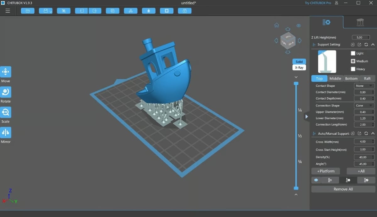 ChiTuBox is a third-party slicing software for resin 3D printers