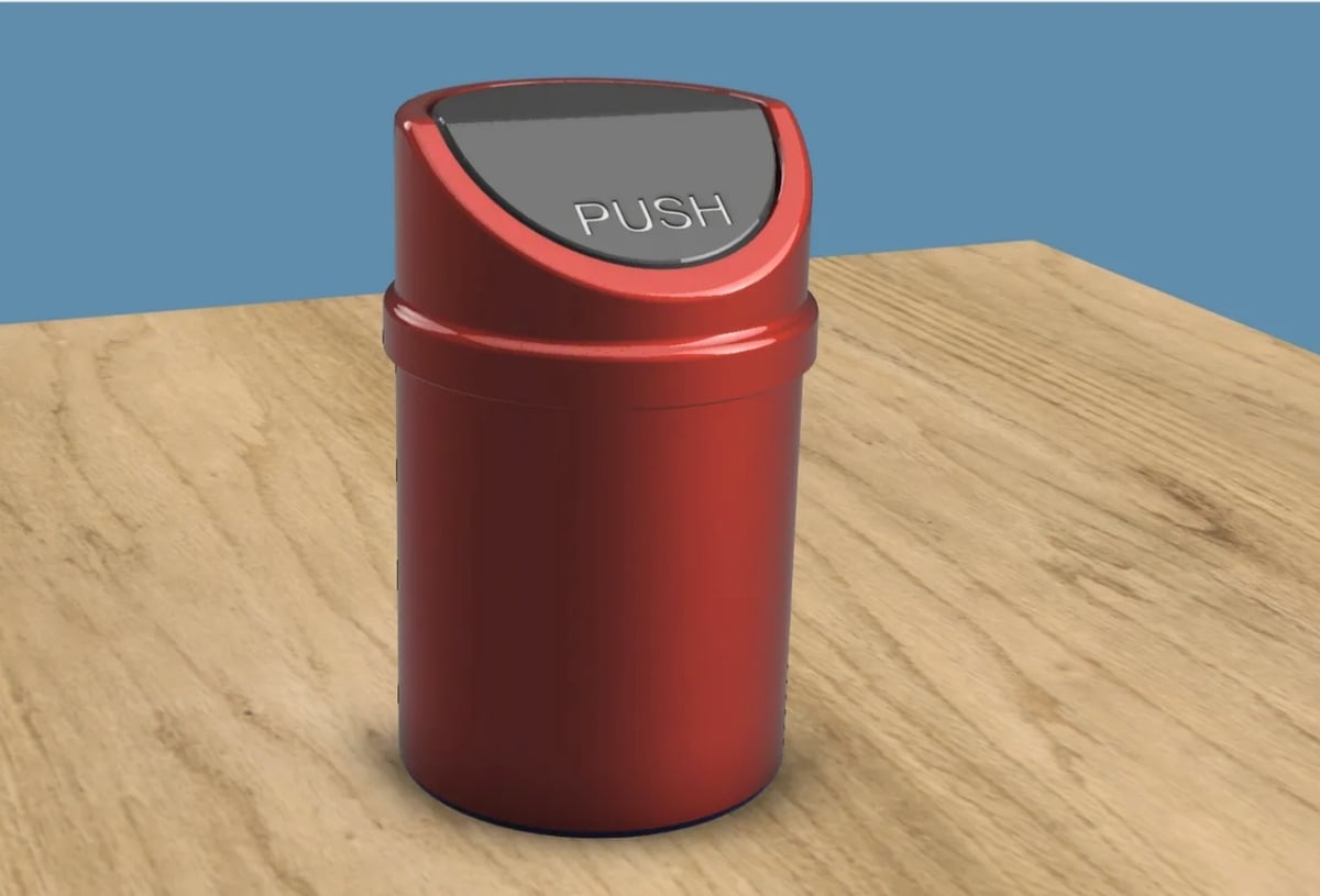 Image of Cool Things to 3D Print: Desktop Trash Can