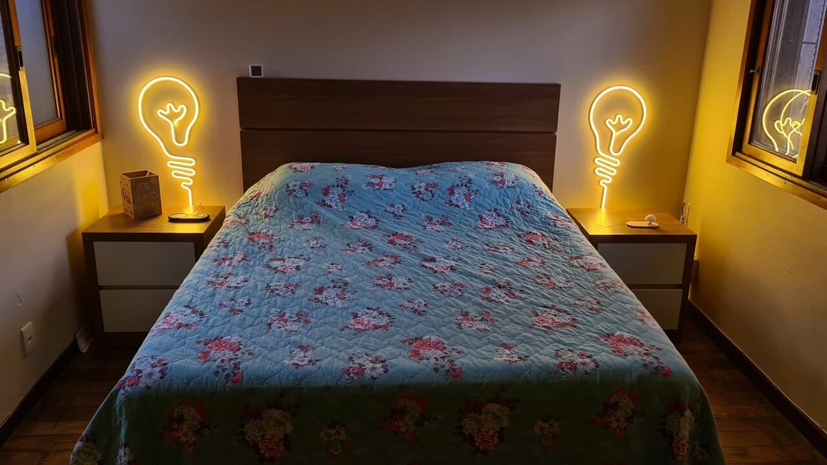 Perfect for gentle bedroom lighting