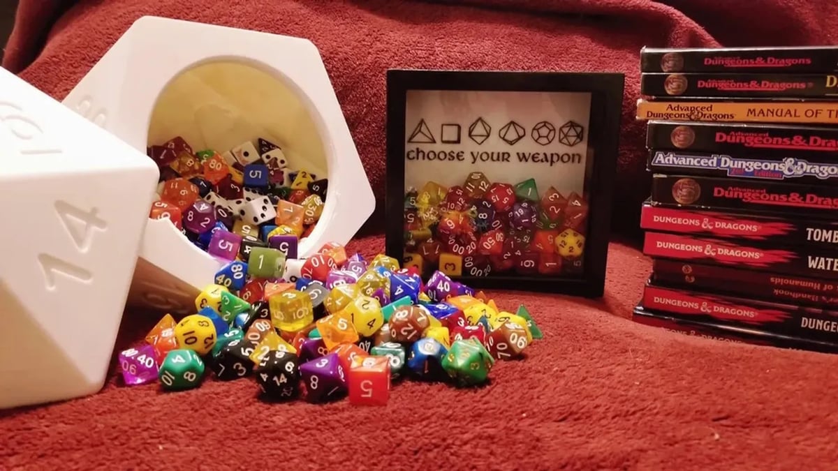 This shadow box is a Nat 20