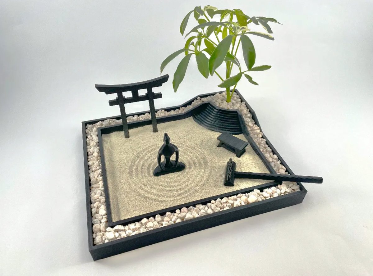 Imagen de Cosas para imprimir en 3D: modelos 3D y objetos 3D útiles: Jardín zen