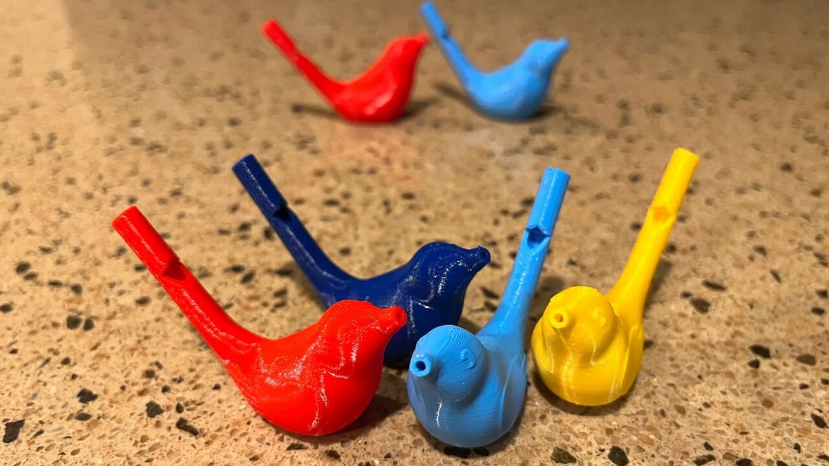 Bright colors make these tweeting birds pop