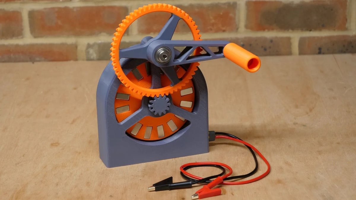 Image of Cool Things to 3D Print: Hand Crank Generator