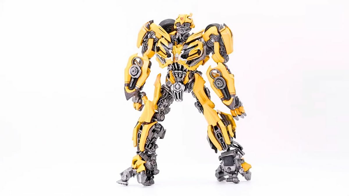 This Bumblebee printed Resione M58 has 68 movable joints!