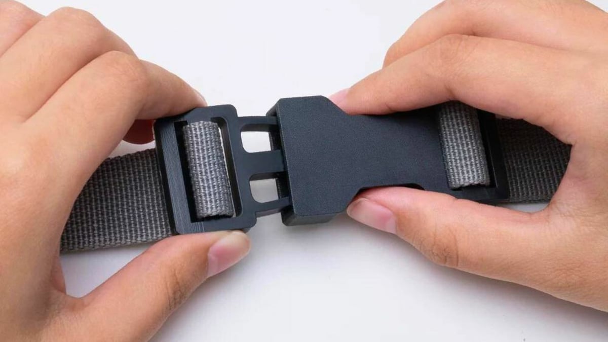 Phrozen showcases Impact-Plus's flexibility and toughness through a working belt buckle