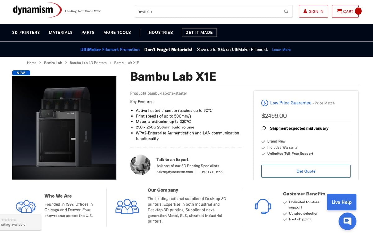 Image of Bambu Lab X1E Review: Hands-On With the Pro Edition: Support & Service