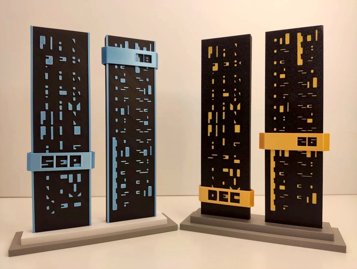 Image of Cool Things to 3D Print: Monolith Cryptic Calendar