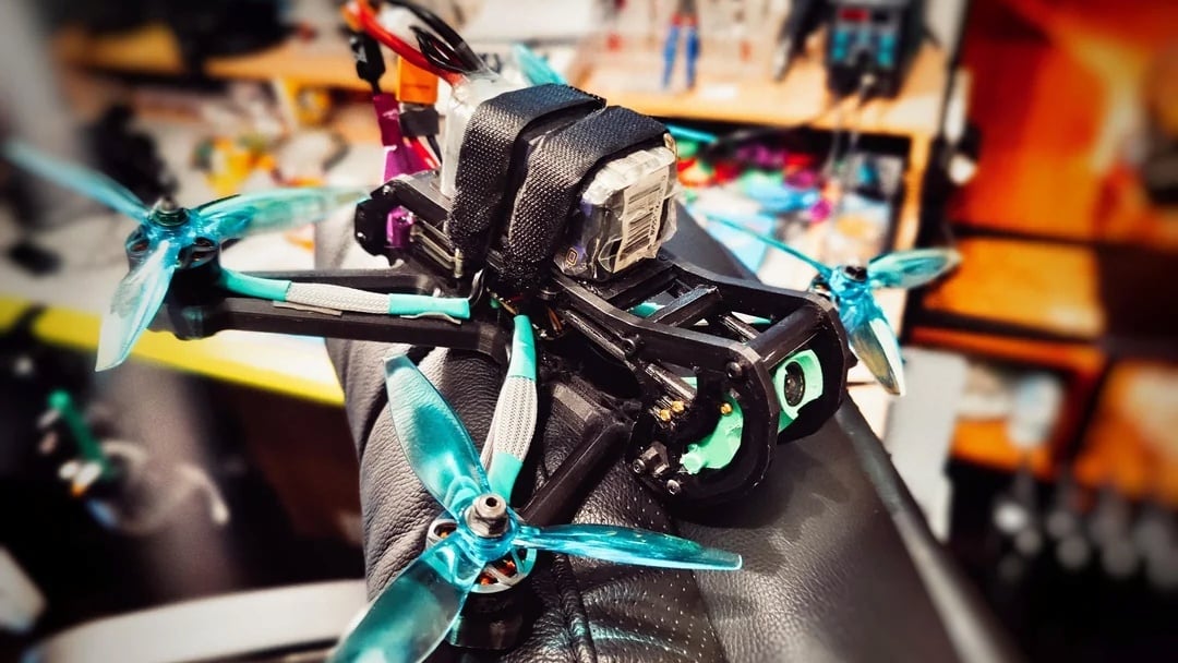 A freestyle FPV drone with 3D printed frame