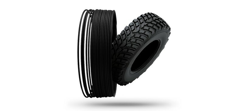 Tread lightly! Treed is on a roll with its flexible, tire-based filament