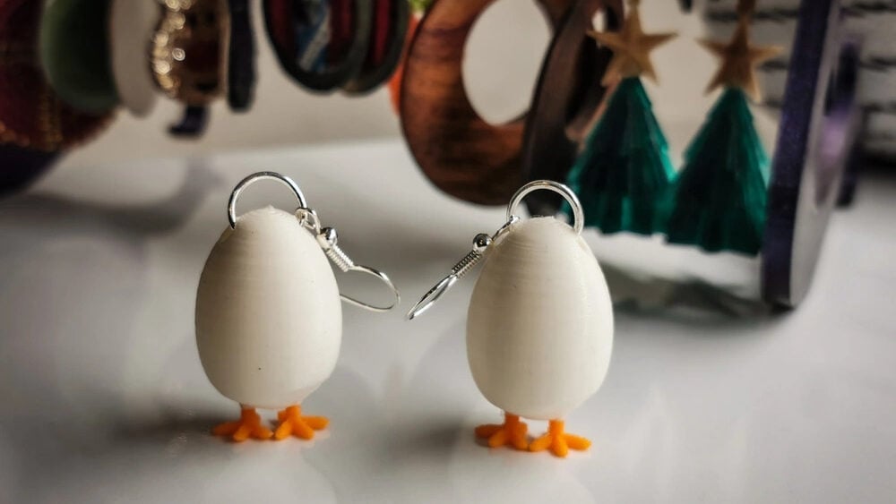 These earrings are eggsceptionally cute for Easter