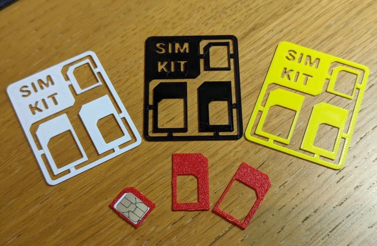 Image of Cool Things to 3D Print: SIM Card Adapter Kit