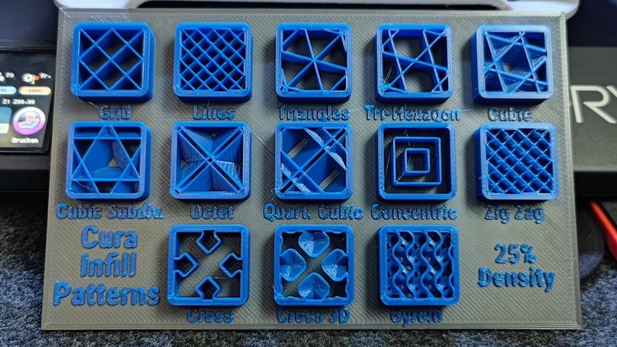 There are many different infill patterns, but they're not all equally strong