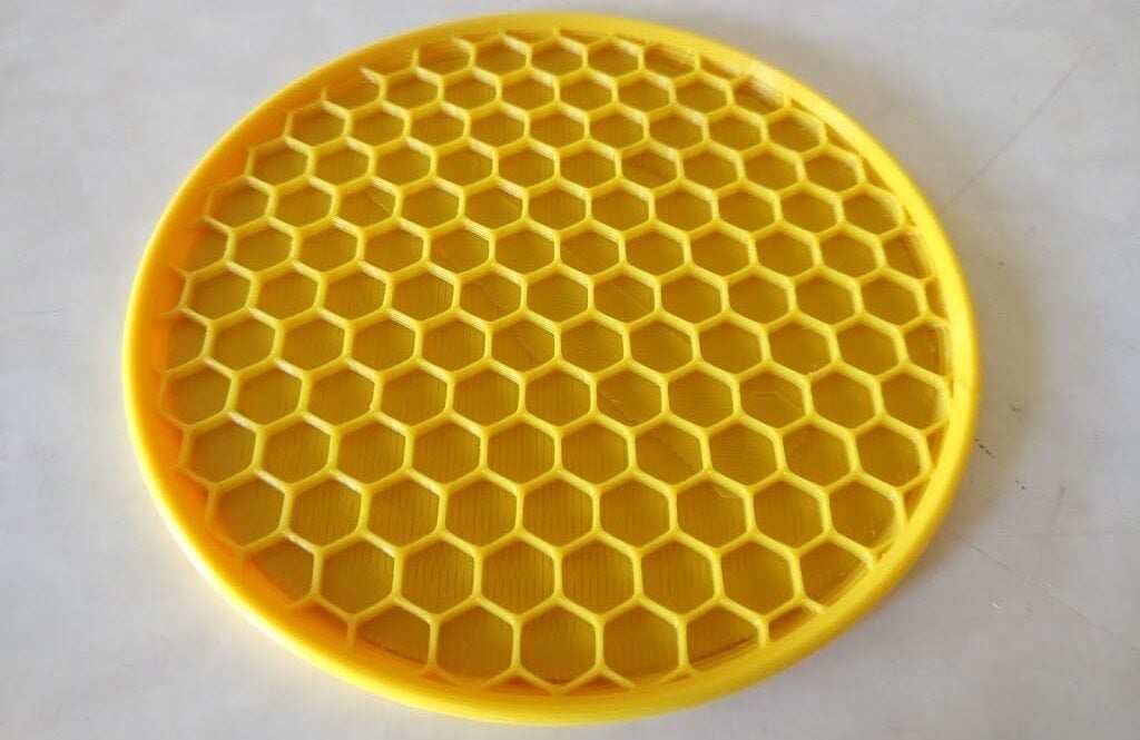 The honeycomb pattern takes a long time to print compared to other patterns