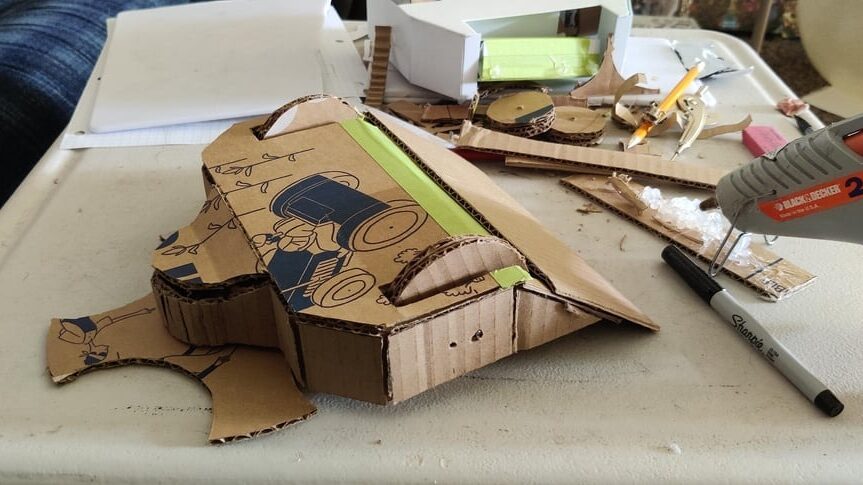 Working out the design in cardboard can save you time and money