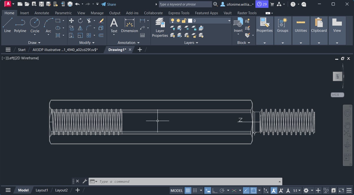 Hidden Lines will not plot as shown in Layout AutoCAD Drawing