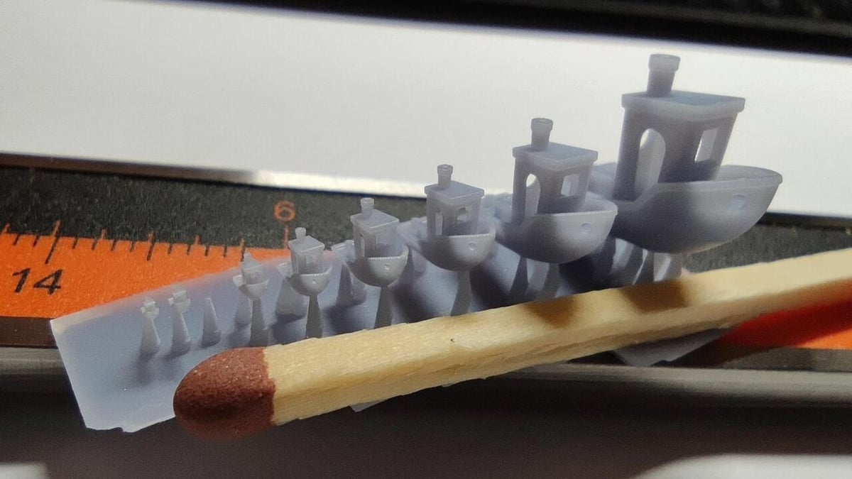 Resin printers can achieve impressively small and detailed prints